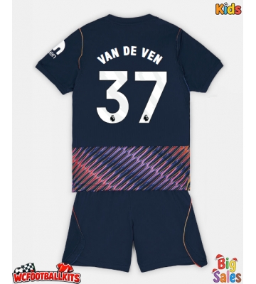 Tottenham Hotspur Micky van de Ven #37 Replica Away Stadium Kit for Kids 2026-27 Short Sleeve (+ pants)